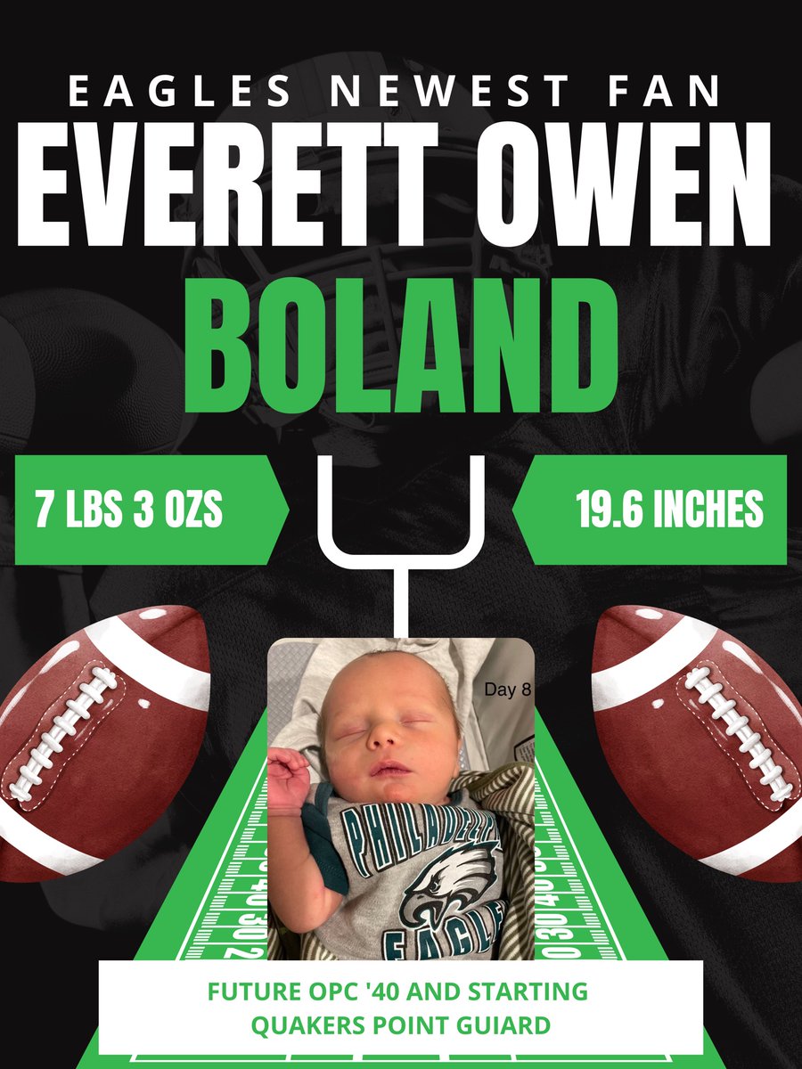 PenncharterOPC's tweet photo. Congratulations to Mike & MaryKate (O'Brien) Boland OPC '12 on their beautiful baby boy ๐ถ #newestfutureopc #gobirds #itsaPCthing #OPConnect https://t.co/hMmgliVrrX