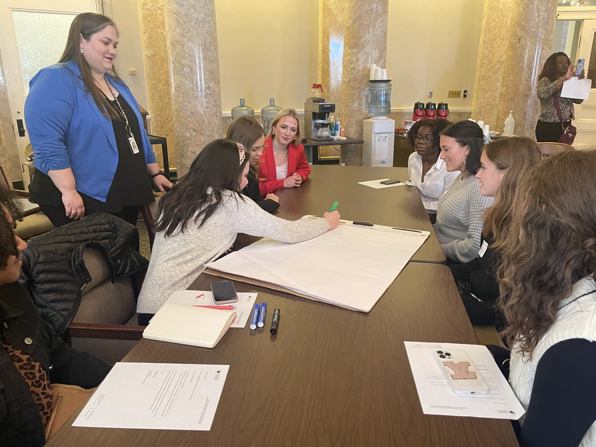 About 80 students of the State Superintendent's Student Advisory Council met today at the MS State Capitol and had engaging group discussions on topics of concern regarding mental health, ACT prep, class rank, school safety and more. #MsEdu