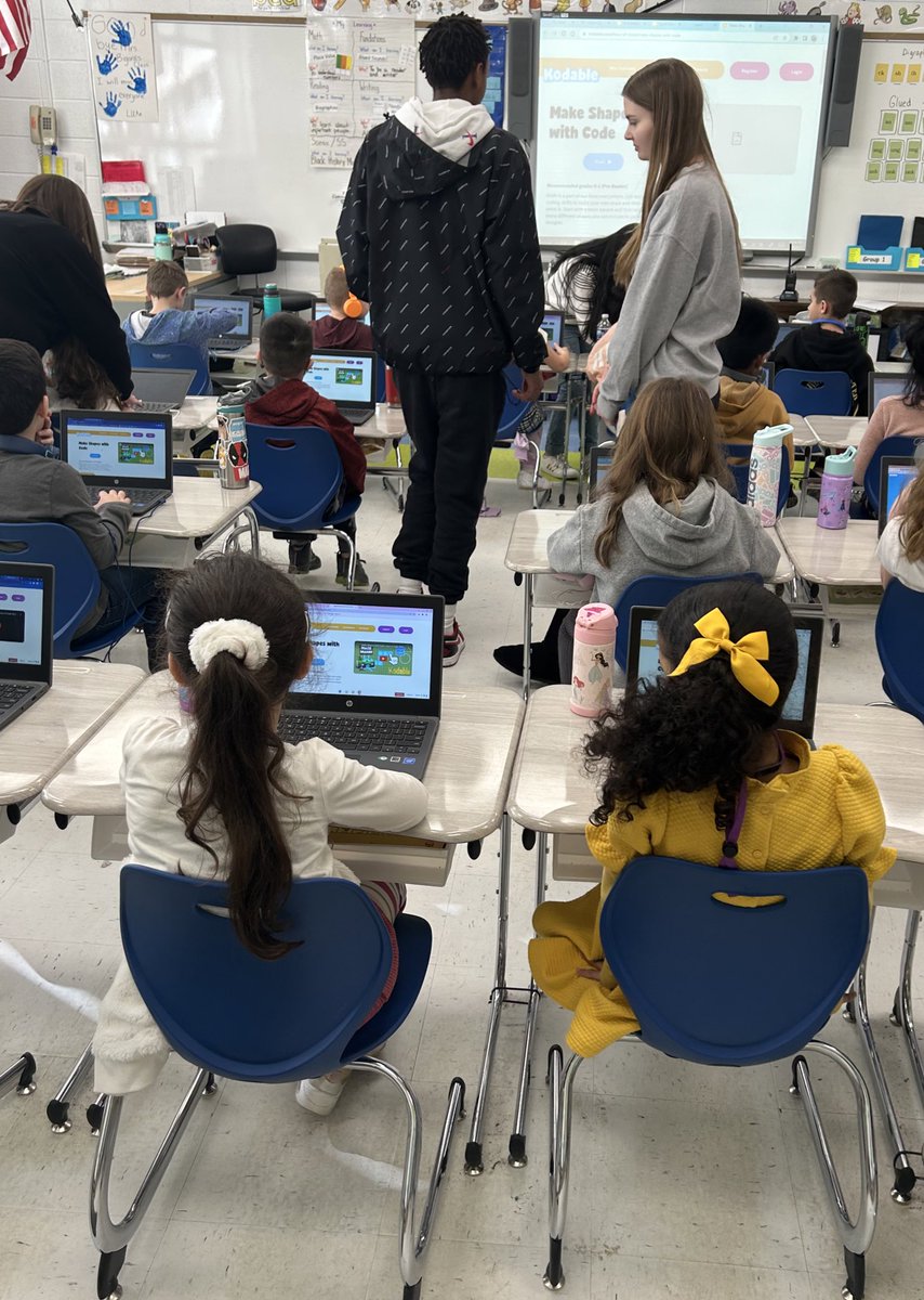 Ms. Gonzales (@msgonzalesmath) on Twitter photo Hour of Code at CMS today! I loved seeing the high schoolers teach the elementary school students. So sweet. <a href="/MountOliveTSD/">Mount Olive Township School District</a> <a href="/RebeccaKreider/">Dr. Rebecca W. Kreider</a> <a href="/KevinRStansber1/">MarauderNation</a> <a href="/MOCompSci/">Mount Olive Computer Science</a> Hour of Code at CMS today! I loved seeing the high schoolers teach the elementary school students. So sweet. <a href="/MountOliveTSD/">Mount Olive Township School District</a> <a href="/RebeccaKreider/">Dr. Rebecca W. Kreider</a> <a href="/KevinRStansber1/">MarauderNation</a> <a href="/MOCompSci/">Mount Olive Computer Science</a>
