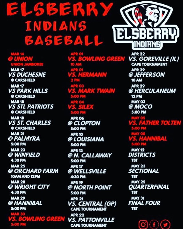 The schedule for your favorite baseball team is now out! 

Getting excited for the ‘23 spring season and the potential it has! 

**All times and dates subject to change**