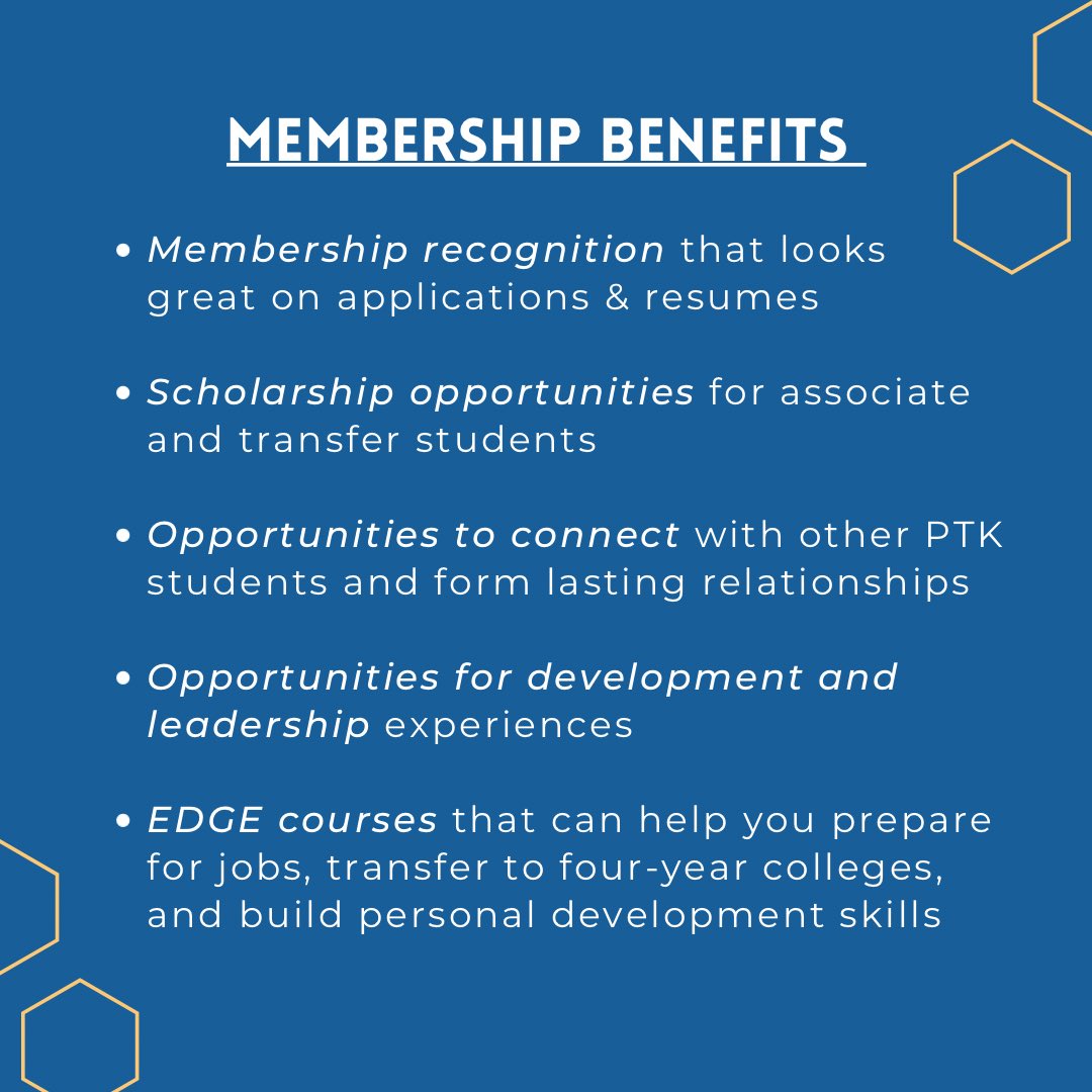 PsccPTK's tweet photo. Are you a student at Pellissippi State who is interested in joining Phi Theta Kappa? 

Have you already received an invitation, but don’t really know what to expect as a member? 

If so, read through these slides for more information! https://t.co/o6AziXKeY3