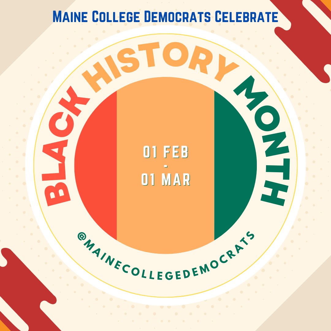 mainecolldems's tweet photo. During Black History Month, we acknowledge and celebrate the leaders and Historical Figures in the Black Community across Maine! We celebrate and look back on the many contributions to the state of Maine that the Black Community provided throughout the years into the present day. https://t.co/ahEO7NiBBN
