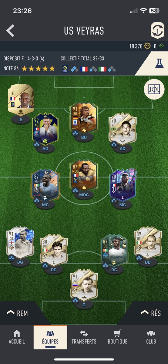FCRLaResine's tweet photo. Vous me conseillez de jouer comment in game avec cette équipe ? 
@DredreamF @FansdeFUT @Elde_fut @Mordu2FUT https://t.co/9VhQZOod3x