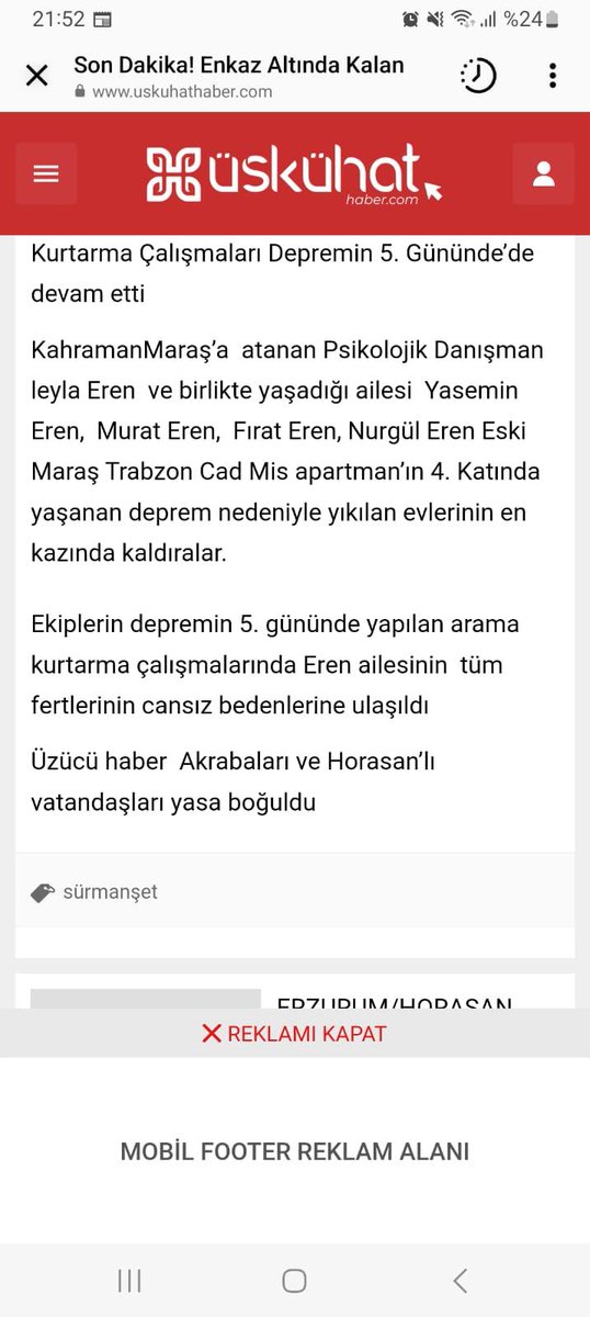 evrem_tw1's tweet photo. @atauniailesii @ahbap @AFADBaskanlik @OguzhanUgur Başımız sağolsun https://t.co/5acuh40QjU