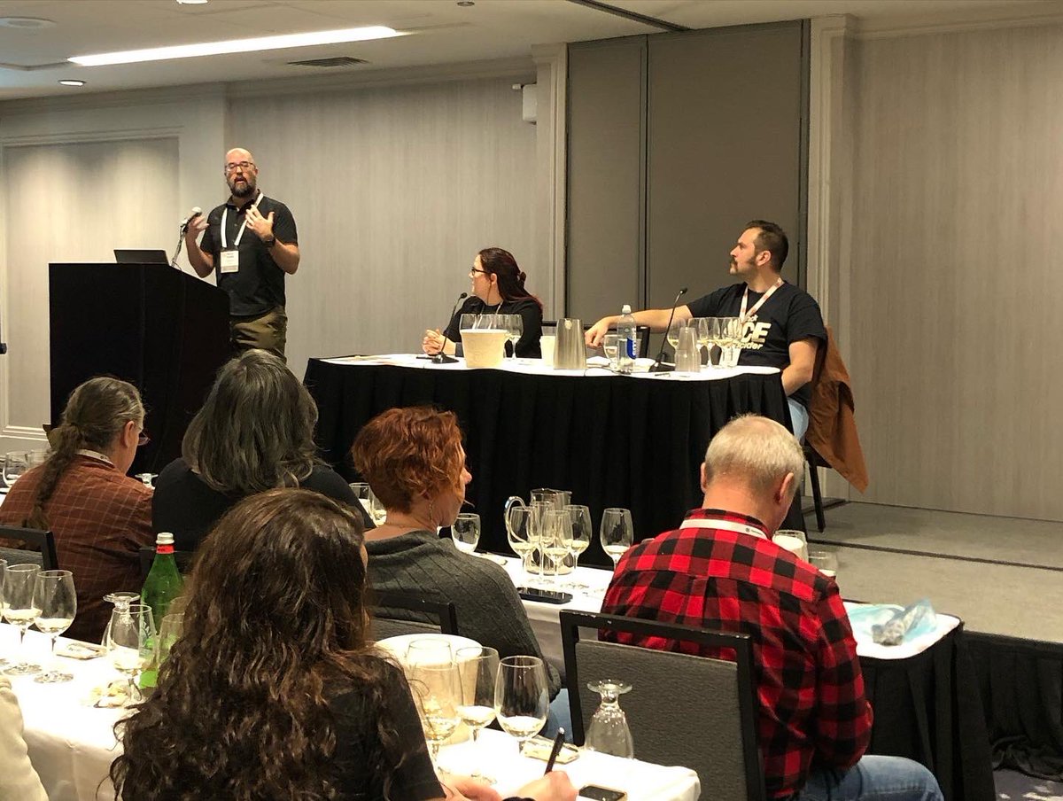 CCOVIBrockU's tweet image. Last week our Professional &amp;amp; Continuing Studies Instructor Steven Trussler led a sold-out session as part of #CiderCon2023, which explored five different aromatic compounds found in funky, faulted, or phenolic ciders.