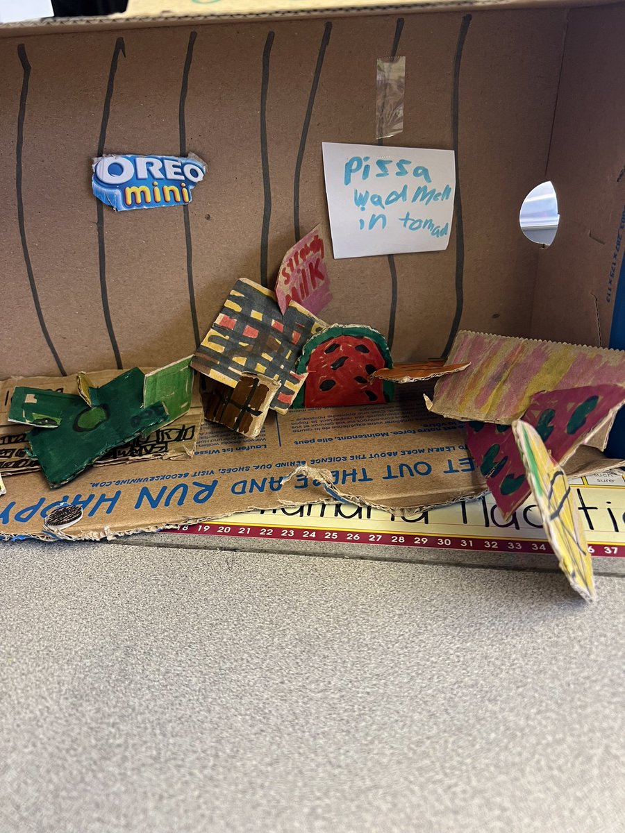 MrsSlipek_RBPS's tweet photo. Second graders have been working on their Geometric Stackers during math workshop using just cardboard, markers and their creativity! Today we had a gallery walk and admired all of their hard work.  @Mrs_Ricca @rbpsEAGLES  @CherylCuddihy https://t.co/m0OVE3FeUI