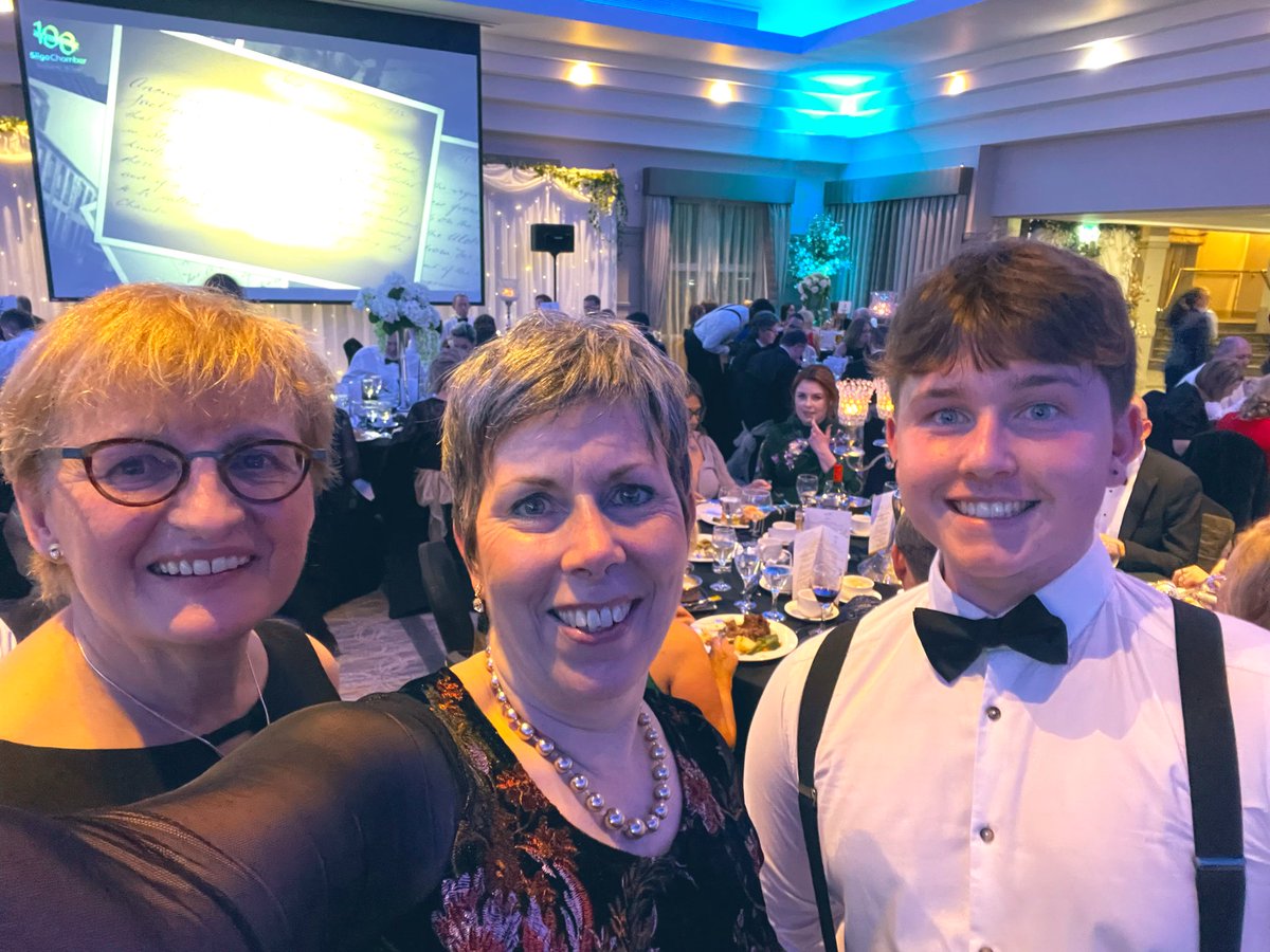 Wonderful to meet one of our <a href="/atu_ie/">Atlantic Technological University</a> students this evening <a href="/SligoChamber/">Sligo Chamber</a> #100years event <a href="/SligoRadisson/">Radisson Blu Hotel & Spa, Sligo</a> - thanks for the great work all evening Mahon!!