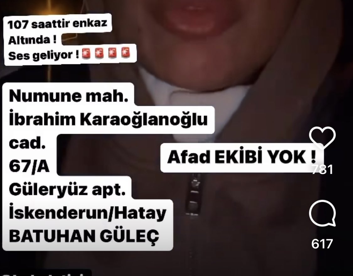 gayederya7's tweet photo. @haluklevent @barisatay @OguzhanUgur 
5. Gündeyiz hala gidilmemiş onlarca enkaz var iskenderunda lütfen yardım edin elimizden bir şey gelmiyor vinc lazım profesyonel ekip destek AFAD LAZIM #depremzede #ENKAZALTİNDAYİM #AFATGEL #ahbaphatay #DEPREMOLDU #polis #istifa #acildeprem https://t.co/2nWla8PMa7