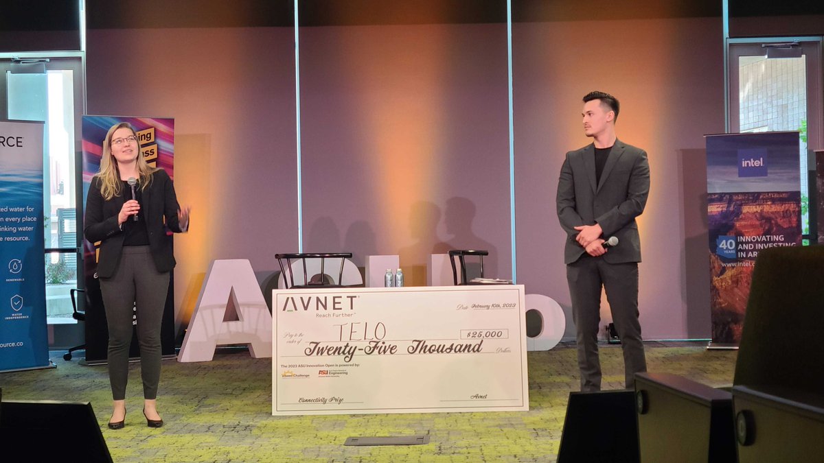 ASUEngineering's tweet photo. Congratulations to all the winners of the 2023 @ASU Innovation Open!
👏 INIA Biosciences
Nona Technologies
Telo
Toxisense. 🏆
And thank you to all the teams who competed. #winASUio https://t.co/WtmgnSe1yd