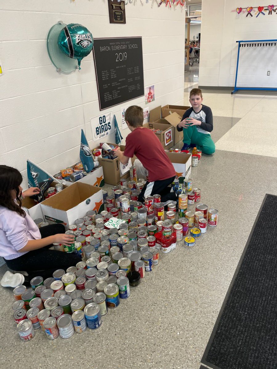Michael Pyle (@mrmikepyle) on Twitter photo Learners and staff at Baron Elementary are delivering 1,023 cans of soup to the Manheim Food Bank! The Eagles were the overwhelming favorite to win the Super Bowl with 755 cans…Go Birds! <a href="/ManheimCentral/">Manheim Central SD</a> <a href="/BaronElementary/">Baron Elementary</a> Learners and staff at Baron Elementary are delivering 1,023 cans of soup to the Manheim Food Bank! The Eagles were the overwhelming favorite to win the Super Bowl with 755 cans…Go Birds! <a href="/ManheimCentral/">Manheim Central SD</a> <a href="/BaronElementary/">Baron Elementary</a>