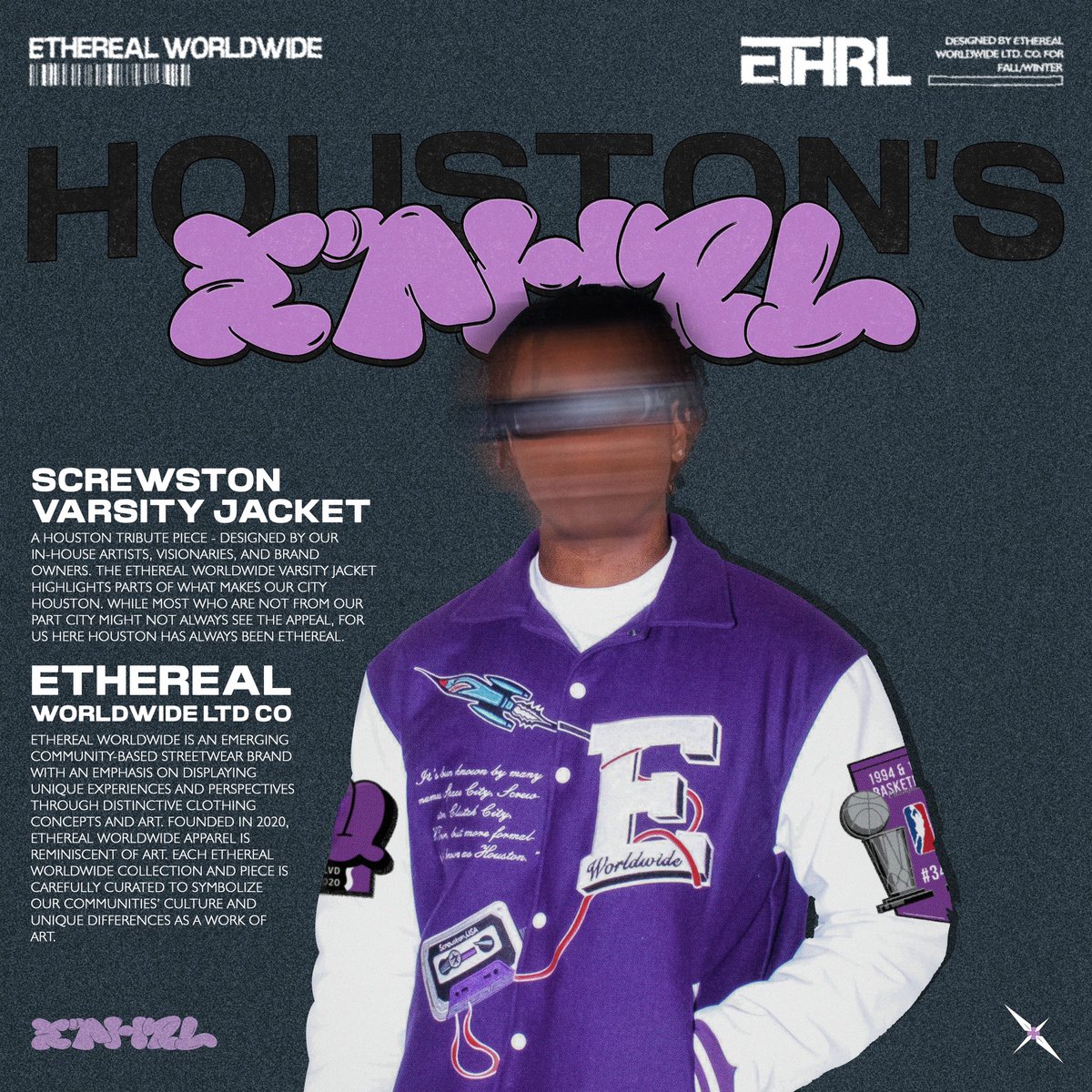 ethrlworldwide's tweet photo. “One time for the homie DJ Screw” - The Screwston Varsity Jacket https://t.co/IOiiqBULAO