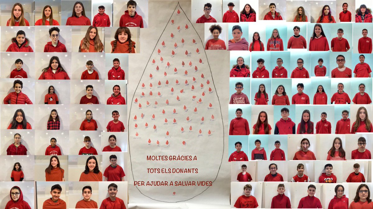 EASESC_AND's tweet photo. Els alumnes i tot l'equip educatiu de l'escola Andorrana de Santa Coloma, volem agraïr a tots els donants que heu ajudat a salvar vides en aquesta 5a Campanya de donació de Sang. 👏👍🏼💪🩸🙏🏼 #easesc #escolaandorrana #donaciodesang https://t.co/YGcMB5uhOc