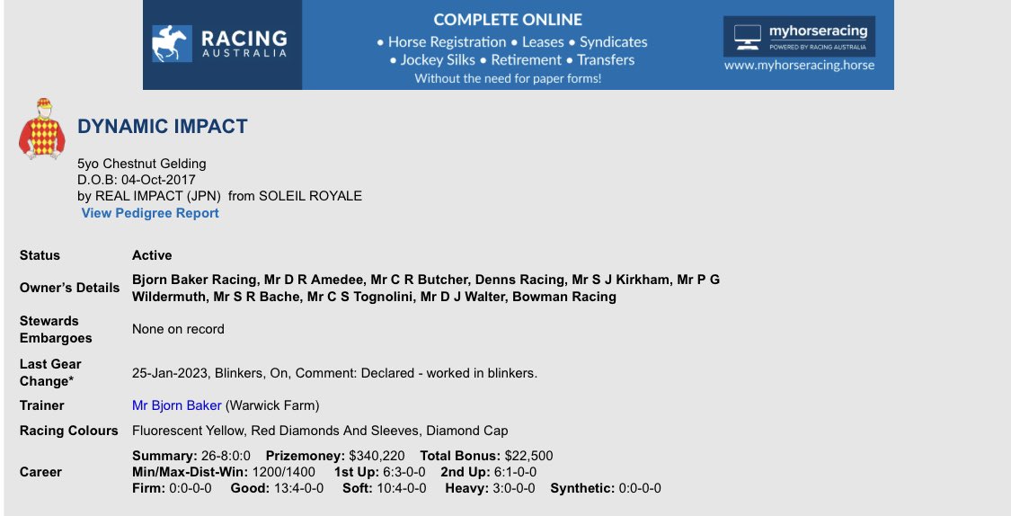 Challenge to the racing Twitter staticians. Can you recall a horse with a win/place strike rate like this?!     
His either Dynamic and wins or rubbish!! Overall winning SR excellent!!@BBakerRacing <a href="/ClarkeBstock/">Clarke Bloodstock</a> <a href="/racing_bowman/">Bowman Racing</a>