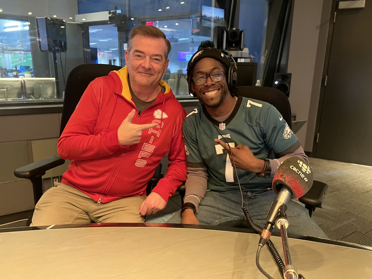 It's Carrington vs. Harrington this Super Bowl! @cbctom is cheering on Kansas City, while @kevindavoice is rooting for Philly. Who do you want to win? 🏈