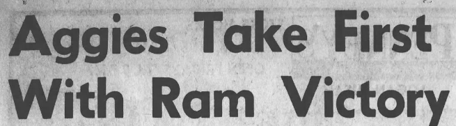 TheAggship's tweet photo. On this day in Utah State sports, 1962: Despite a slow night for star Cornell Green, Utah State knocks off Colorado State in Fort Collins, 77-70, to move into a tie with Utah atop the Skyline. Mark Hasen scored 20 points and Phil Johnson added 18 to pace the Aggies https://t.co/y1DEWyBjEm
