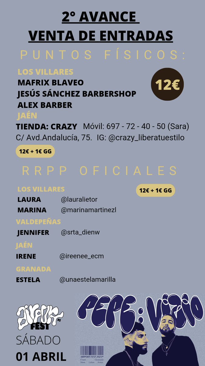 Airport Fest 02. Venta de entradas anticipadas. <a href="/airportfest/">AIRPORTFEST</a>