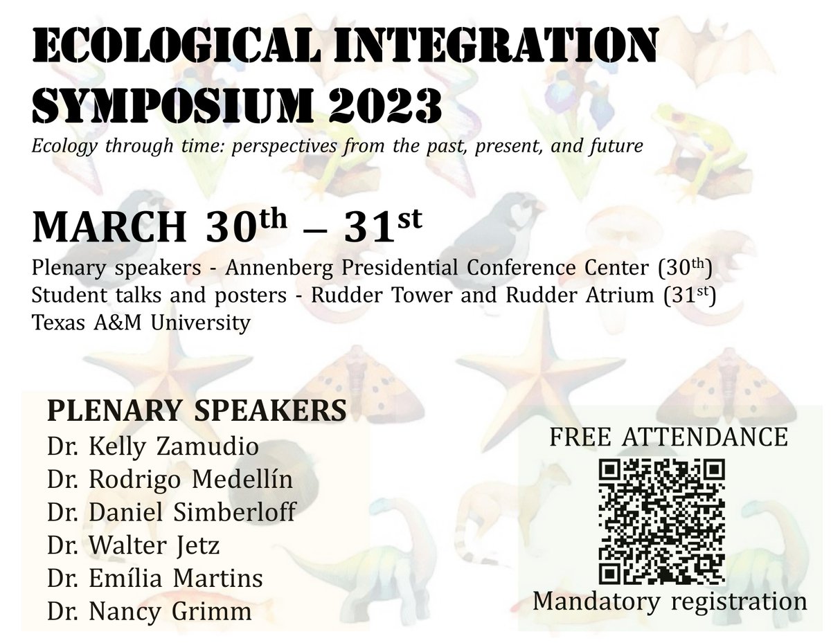 Hey everyone!

We are now within the 60 day countdown for EIS 2023! Attached you will see a new EIS flyer with a QR code that can be scanned for symposium registration. You may also use the link below for conference registration. Have a great weekend!

docs.google.com/forms/d/e/1FAI…