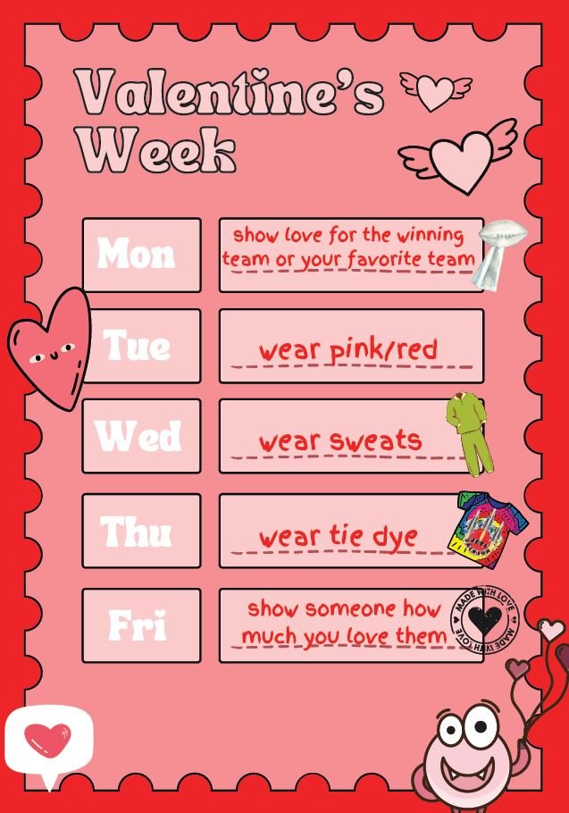 Jackson Elementary (@jacksonlcisd) on Twitter photo <a href="/JacksonLCISD/">Jackson Elementary</a> is celebrating Valentine's Day with a heartwarming spirit week. We will not have class parties, but please feel free to dress up throughout the week and send cards to exchange on the day of. <a href="/JacksonLCISD/">Jackson Elementary</a> is celebrating Valentine's Day with a heartwarming spirit week. We will not have class parties, but please feel free to dress up throughout the week and send cards to exchange on the day of.