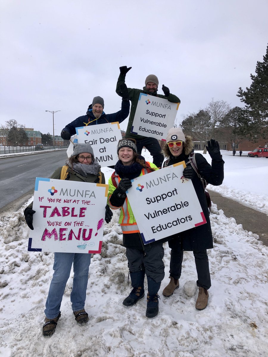 MilliardPier's tweet photo. Bys' (i.e., Timmons et al.), where is the Fair Deal?  
MUN ARCH Grad Students support MUNFA! https://t.co/eqsU5YYQ7R
