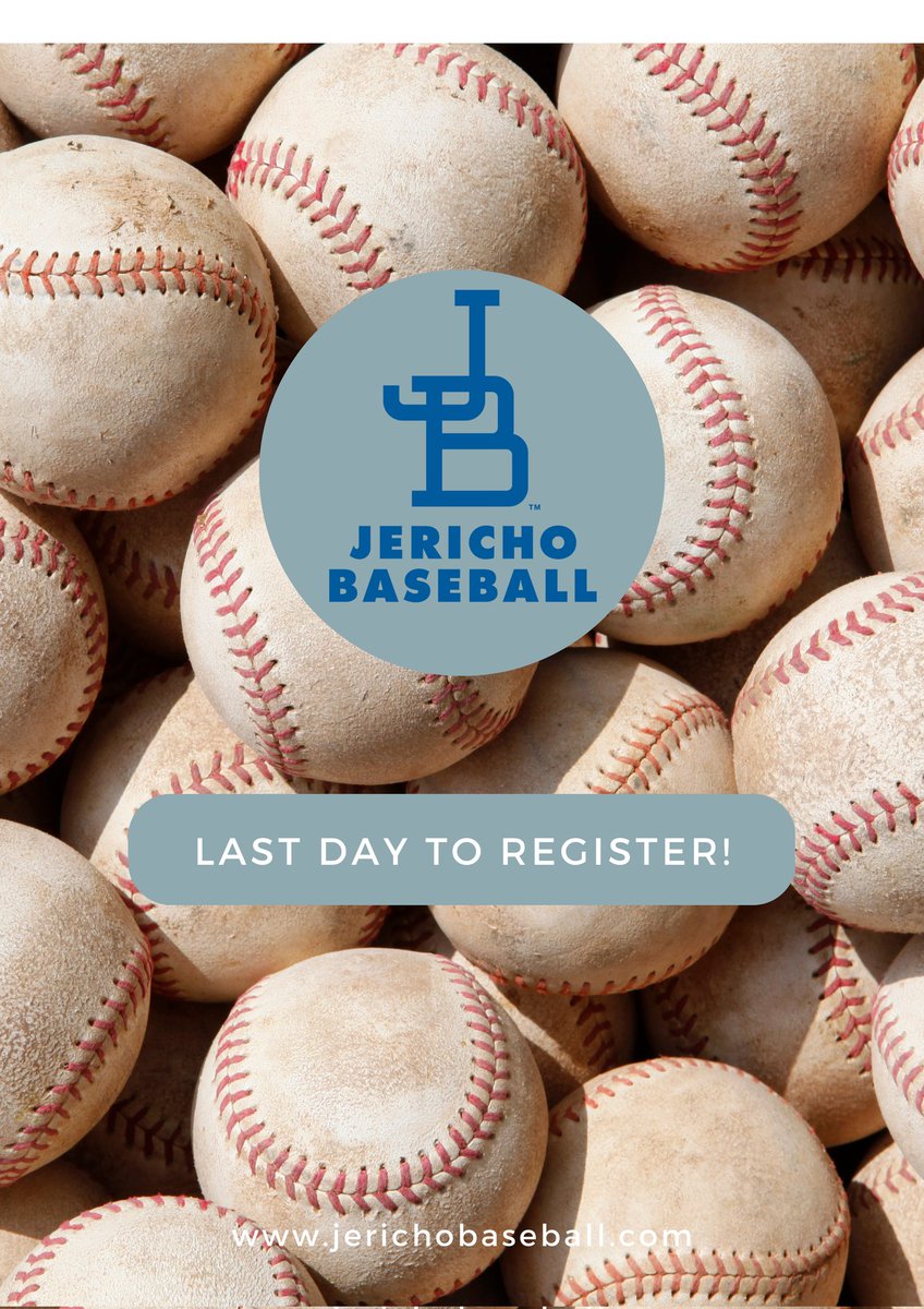Last chance! Today is the last day to register for mini-minors, t-ball, and blast ball. ⚾