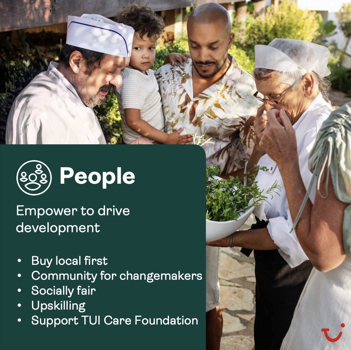 TUIGroup's tweet photo. 🌱 Breaking News: TUI #Sustainability Agenda "People, Planet, Progress" released – 2030 emission reduction targets approved by the Science Based Targets initiative: 24% reduction for TUI Airline ✈️ at least 46.2% for hotels 🏨 and 27.5% for cruise 🛳. https://t.co/SvBHfAE87Y
