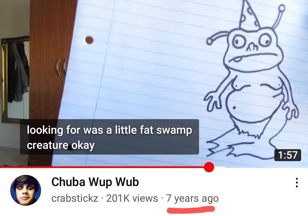 ChubaWupBot's tweet photo. Well, shit, 7 years?! https://t.co/yIyXG27trt