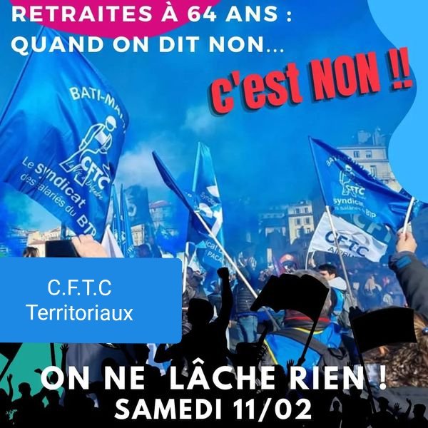 cftccd13's tweet photo. @SyndicatCFTC @PascaleCoton @ChabanierCFTC #manifestation11fevrier #Retraites  14 h à Marseille Vieux Port https://t.co/mnHsu8PdNe