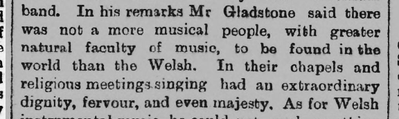 Happy #DyddMiwsigCymru from W. E. Gladstone.