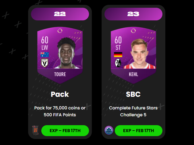 EliasJanAkbari's tweet photo. 2 New Swaps Tokens released today π¨
That is 23 in total so far π
Check all here: https://t.co/oHqwNgIz57
Follow @FUTMentor, @Criminal__x & @FutSheriff β€οΈ
#FIFA23 #Tokens #FUTSwaps https://t.co/u22Vq73bUr