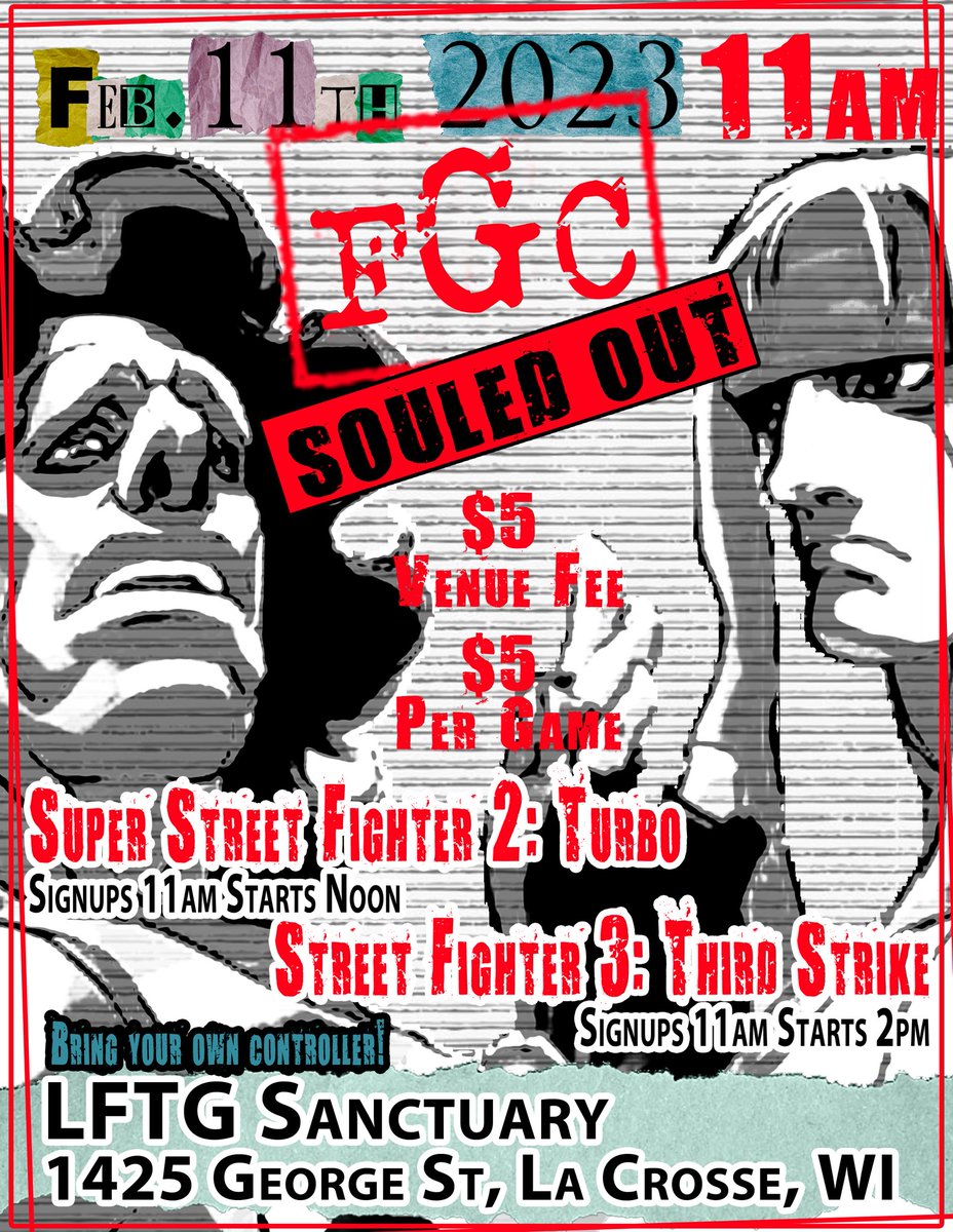 slugg_girl's tweet photo. >>
T O M O R R O W 
- ST
- 3S (@TheJazzyCircuit ranking event)
- PUZZLE FIGHTER
- MYSTERY GAME

Come play - Come hang - Get points

If you can’t do these things make sure to check out the stream : 
https://t.co/0oWKuCfUEg https://t.co/a9KH0OoqXw