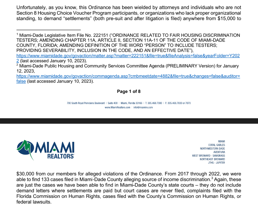 Doug Hanks on Twitter "Miami Realtors leading push against obscure change in MiamiDade rules