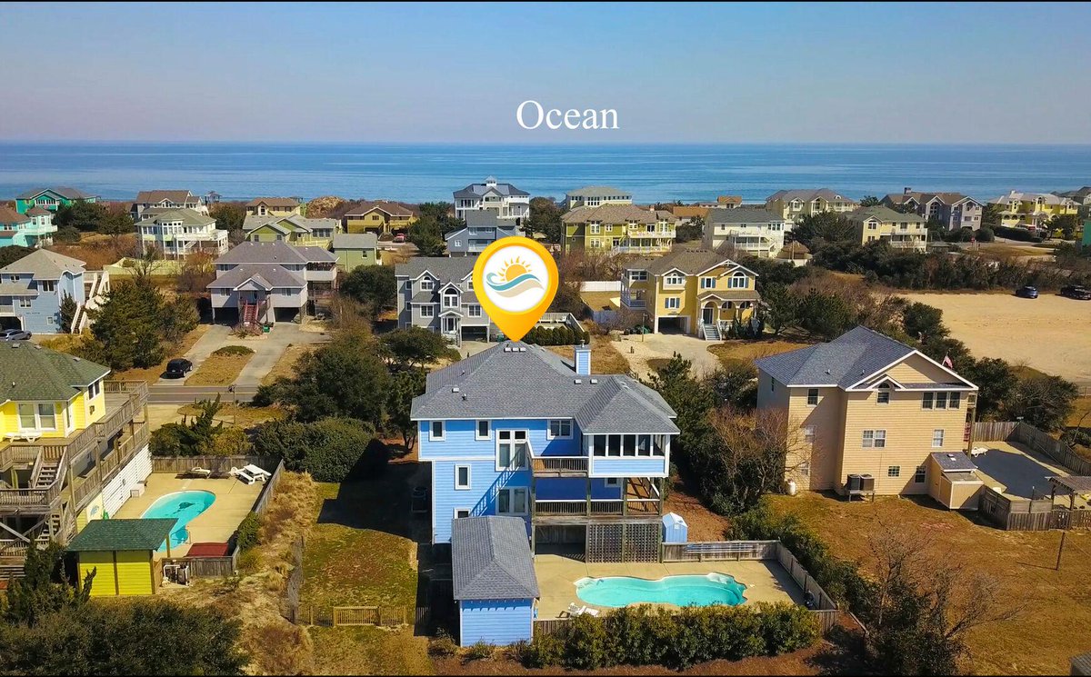 SeasideVacation's tweet photo. Imagine yourself, family, and friends enjoying the Outer Banks with a stay at the beachy HEAVENLY TIDES.
BOOK NOW: https://t.co/6VuoMaiVcl
😎5-Bedroom, Oceanside, Corolla
😎Private Saltwater Pool
😎Hot Tub
😎Game Room
😎3-minutes from the beach
#iloveobx #outerbanks #obx #beach https://t.co/yqoaNnd0ja