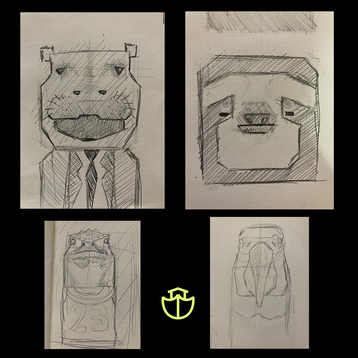 First sketches of Noah Project from last year... 🥲