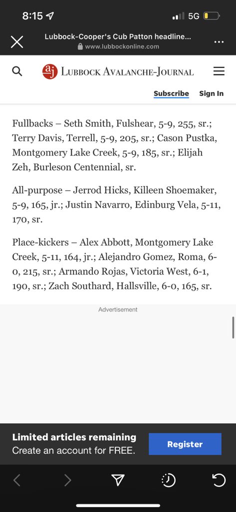 Alex Abbott (@alexabbott1) on Twitter photo Happy to get honorable mention for all state. Congrats to <a href="/TyvonnByars/">Tyvonn Byars</a> and <a href="/samlee2727/">Sam Lee</a> for getting named to all state as well. <a href="/CoachPatKennedy/">Pat Kennedy</a> <a href="/coach_bourquin/">Coach Bourquin</a> <a href="/LakeCreekFBall/">Lake Creek Lions Football</a> @CoachWhite_LCHS <a href="/coachjnewt/">Coach Jeff Newton</a> <a href="/CMKicking/">๐พ๐ค๐๐ฎ ๐๐๐ฃ๐๐๐ก๐ก ๐๐๐๐ ๐๐ฃ๐</a> <a href="/NickGatto/">Nick Gatto</a> <a href="/HKA_Tanalski/">Adam</a> Happy to get honorable mention for all state. Congrats to <a href="/TyvonnByars/">Tyvonn Byars</a> and <a href="/samlee2727/">Sam Lee</a> for getting named to all state as well. <a href="/CoachPatKennedy/">Pat Kennedy</a> <a href="/coach_bourquin/">Coach Bourquin</a> <a href="/LakeCreekFBall/">Lake Creek Lions Football</a> @CoachWhite_LCHS <a href="/coachjnewt/">Coach Jeff Newton</a> <a href="/CMKicking/">๐พ๐ค๐๐ฎ ๐๐๐ฃ๐๐๐ก๐ก ๐๐๐๐ ๐๐ฃ๐</a> <a href="/NickGatto/">Nick Gatto</a> <a href="/HKA_Tanalski/">Adam</a>