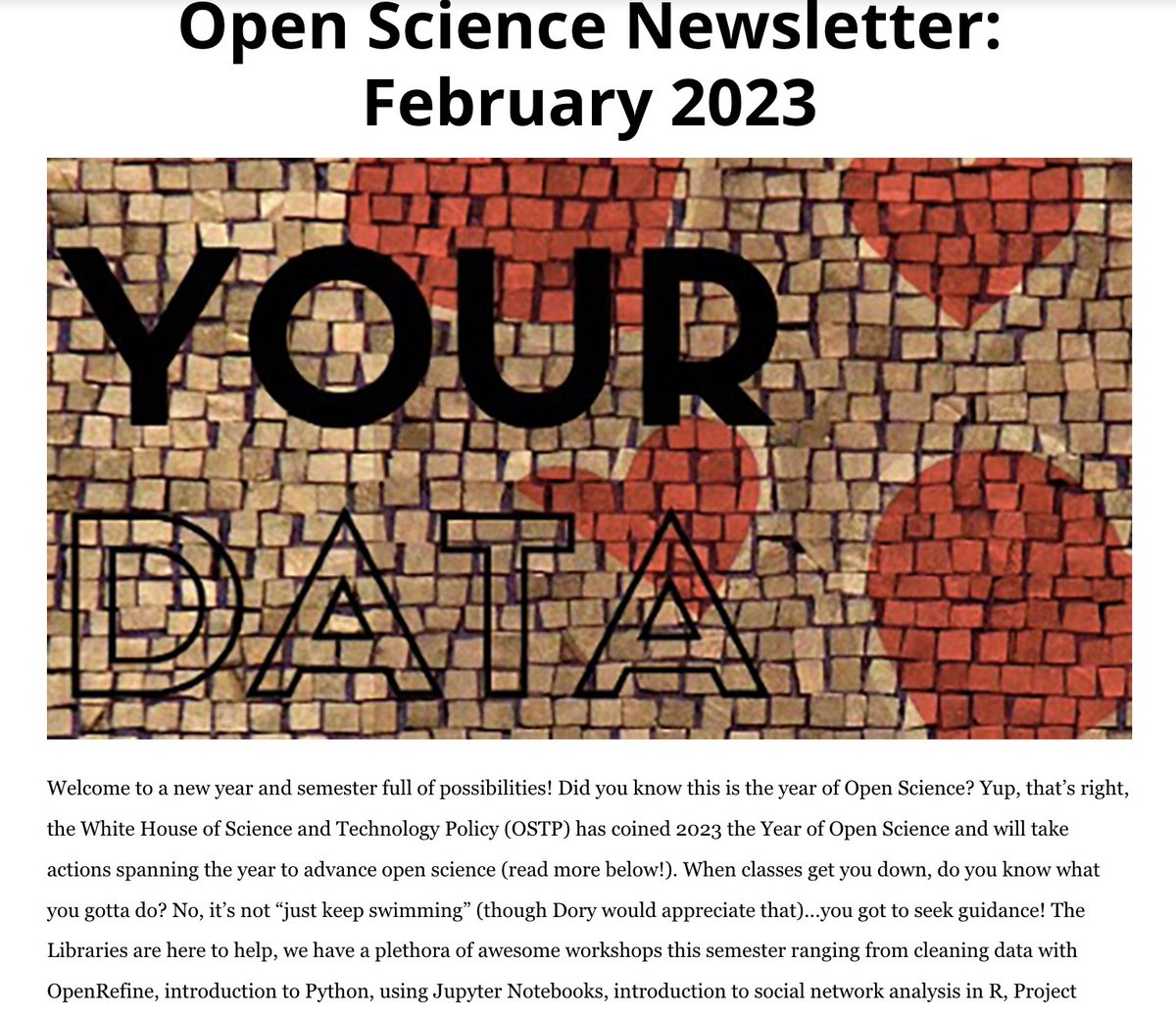 Keith Webster (@cmkeithw) on Twitter photo The latest <a href="/CMULibraries/">CMU Libraries</a> open science newsletter is out now! Read it at library.cmu.edu/about/news/202… and subscribe at library.cmu.edu/about/news/pub… #openscience The latest <a href="/CMULibraries/">CMU Libraries</a> open science newsletter is out now! Read it at library.cmu.edu/about/news/202… and subscribe at library.cmu.edu/about/news/pub… #openscience