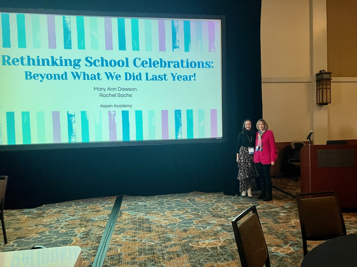 Yesterday, Mrs. Sachs and Mrs. Dawson presented on how to incorporate celebrations into the classroom at the Colorado Council of International Reading Association (CCIRA) conference. 
#AspenAcademy