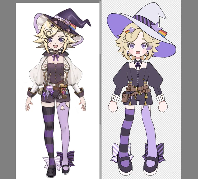 Here is new model sketch vs old model.Yes I drew them both.the art style change is insane. 