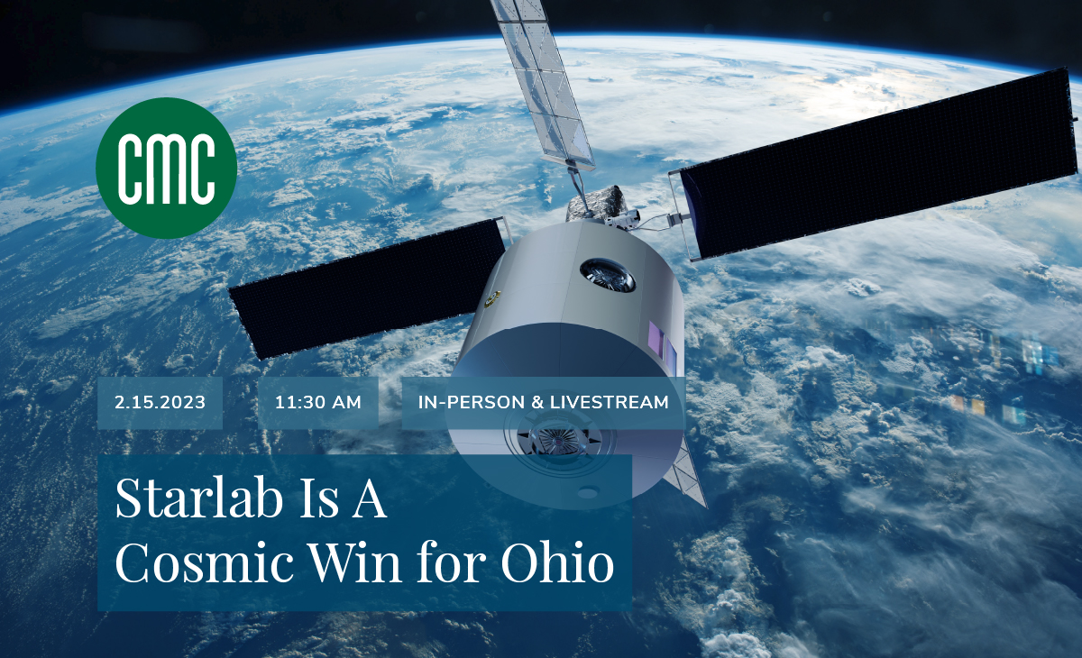 Join me at the 2.15 @Cbusmetroclub forum, featuring John M. Horack, Ph.D., @OhioStateMAE, Jeffrey Manber, Ph.D., @nanoracks & @VoyagerSpaceHoldings, Scott Shearer, Ph.D., @OhioStateFABE, and @FredericBertley with @COSIScience. #starlab

🎟️ Register now at columbusmetroclub.org