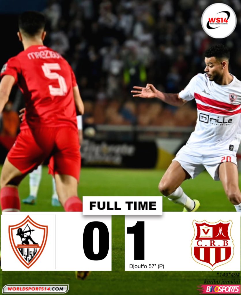 Le Chabab commence sa campagne africaine par une petite mais importante victoire en Egypte face au Zamalek... 
#CAFCL #CRB #Zamalek #TotalEnergiesCAFCL