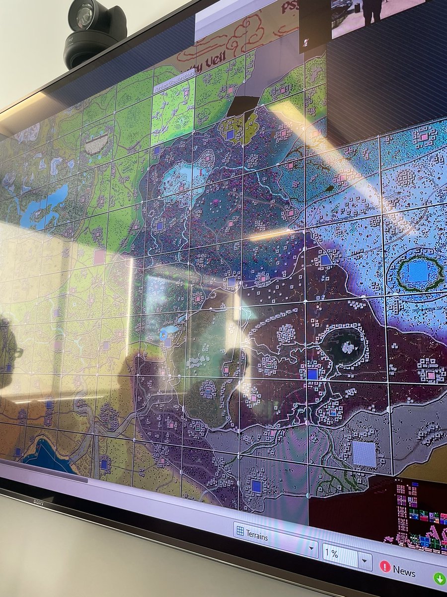 dotta's tweet photo. Leaks from the @RuniverseGame offsite

The map is beautiful and massive. 

Each one of these squares is the size of a whole Zelda: Link to the Past https://t.co/Z50MyuA5BT