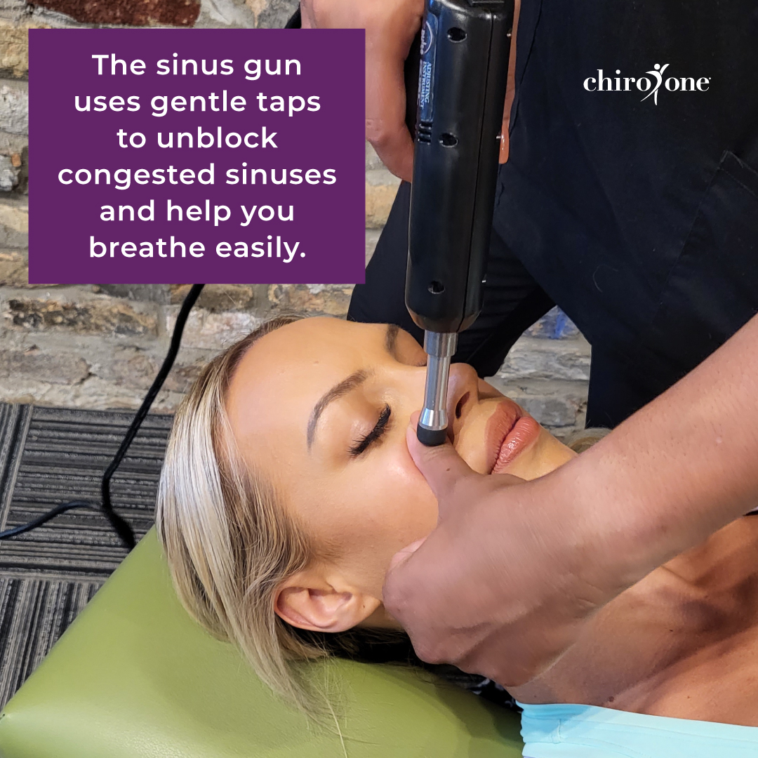 chiroone's tweet photo. Chiropractic care – for sinus congestion?! That’s right. We certainly don’t recommend visiting the clinic if you’re ill, but if you’re dealing with allergies or chronic congestion, chiropractic care can provide much needed relief (and no – it doesn’t hurt!) #chiroone #relief https://t.co/OcNCeRG57v