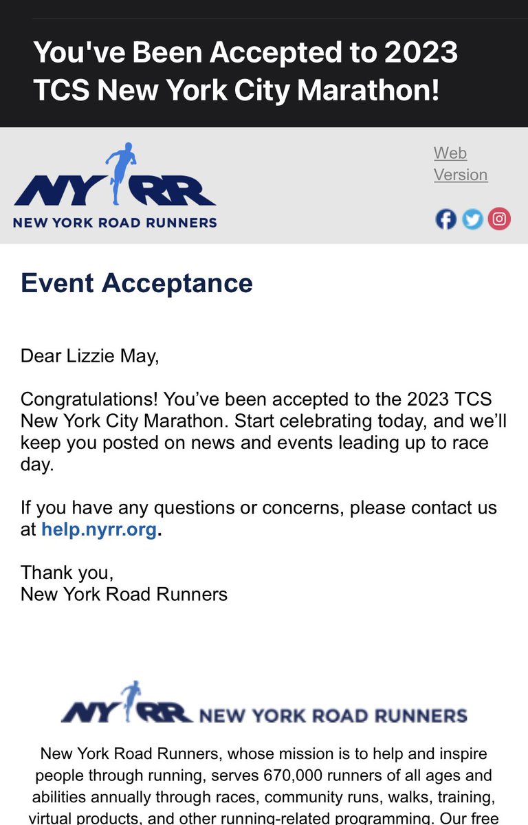 If all goes to plan, could be a three star finisher by the end of 2023… <a href="/nycmarathon/">TCS New York City Marathon</a>