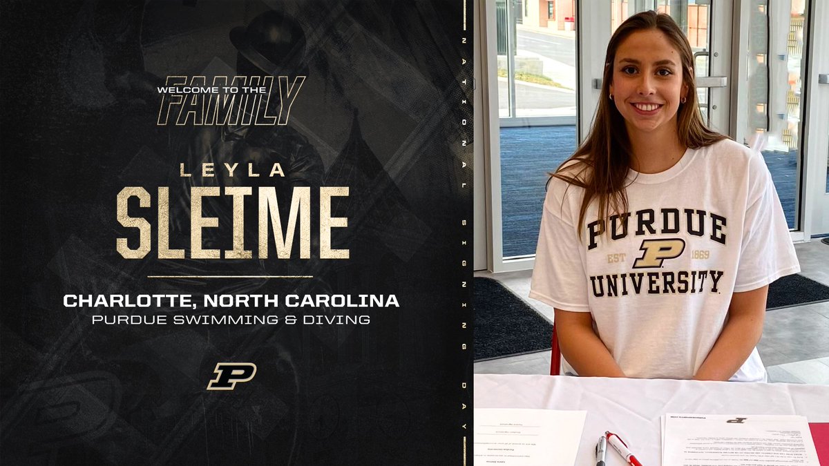 PurdueWSwim's tweet photo. Welcome Leyla!! #BoilerUp 

🚂 Leyla Sleime
🏊‍♀️ Distance Freestyle
👑 Charlotte, North Carolina
🏫 Charlotte Catholic HS
♣️ Mecklenburg Swim Association
⏱️ https://t.co/s0LCe19VkB

#FutureBoilermaker x #AllAboard https://t.co/sEHHKG0bYs