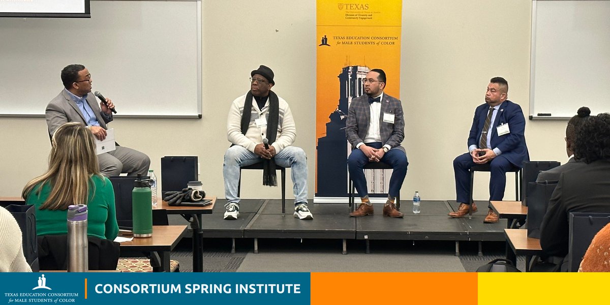 An important discussion on the mental health of male students of color with senior management and leadership. #TxEdConsortium