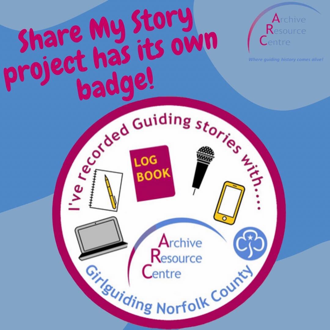 The Share My Story project even has its own fab badge - check it out!
Collecting guiding stories is so important - and it’s a great personal look into the history of Girlguiding!