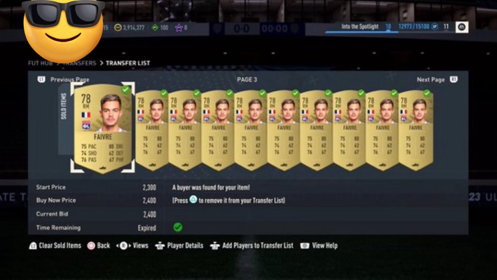 Amin071111's tweet image. Future stars always means = FS TOKENS + DAILY SBCS = 💰💰💰

This guy is always a nice riser with the correct requirements and today he banged. 

I bought 135 of him a few days ago for approximately about 950- 1.1k 

Around 150k+ made today. 

#FIFA23 #FUT23