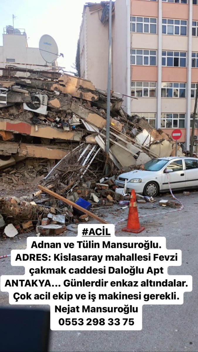 yemreozoglu's tweet photo. @ahbap @AFADHatay @AFADBaskanlik @BabalaTv @OguzhanUgur @haluklevent @TC_icisleri https://t.co/5uYWbOmIRy
