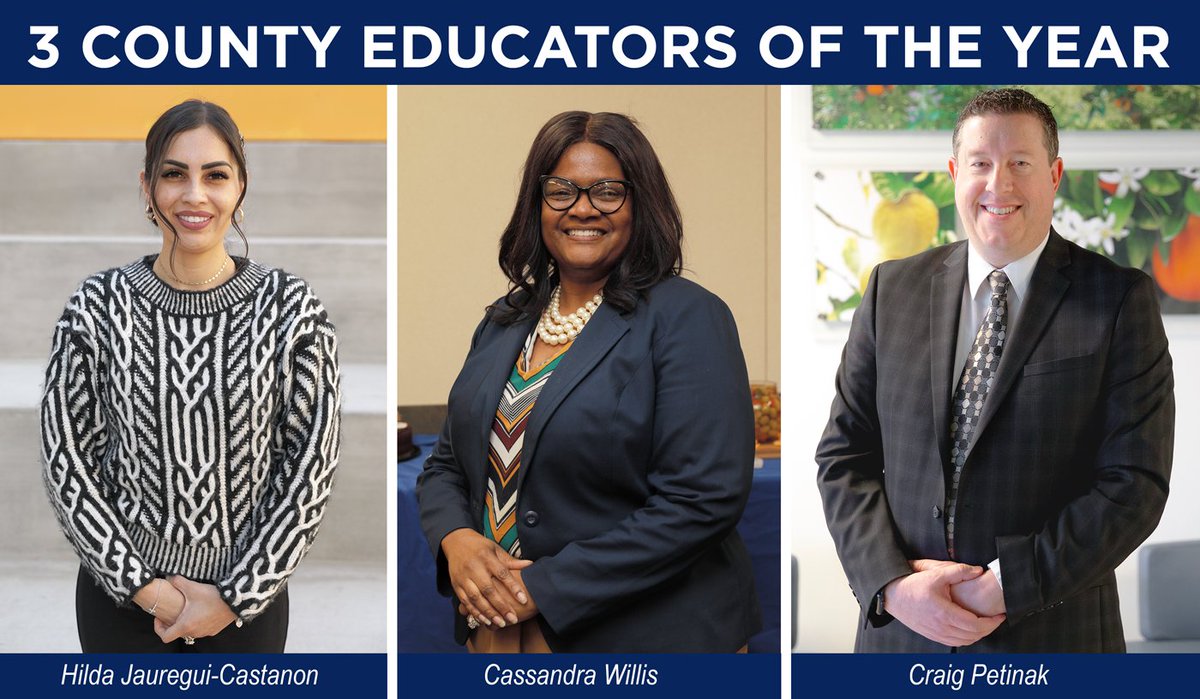 This week I had the pleasure of surprising 3 outstanding #EdLeaders in #RivCo. From <a href="/CNUSD/">Corona-Norco USD</a> Counselor Hilda Castanon &amp; Certificated Admin of the Year Cassandra Willis. And <a href="/RCOE/">RivCo Office of Education</a> Classified Admin of the Year Craig Petinak. Learn more: bit.ly/RivCoEOY23_1-2 bit.ly/RivCoEOY23_3