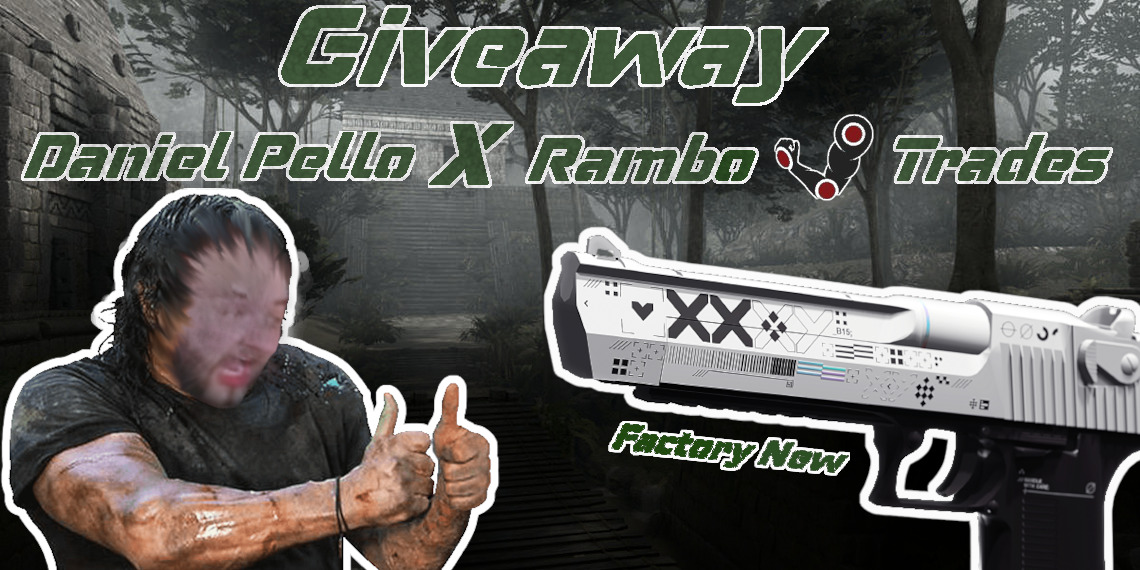 AKA | DanielPello1 (@danielpellocs2) on Twitter photo 🎈GIVEAWAYTIME🎈
Zusammen mit <a href="/Rambofight/">Rambofight 🇩🇪</a> verlose ich eine Desert Eagle Printstream in FN (~116€ Steam)
Zum Teilnehmen:
💖Follow @danielPelloCS x <a href="/Rambofight/">Rambofight 🇩🇪</a>
🔁Retweeten
🔫Markiere den schlechtesten Deaglespieler
(wird mit der neuen zur #1) 🎈GIVEAWAYTIME🎈
Zusammen mit <a href="/Rambofight/">Rambofight 🇩🇪</a> verlose ich eine Desert Eagle Printstream in FN (~116€ Steam)
Zum Teilnehmen:
💖Follow @danielPelloCS x <a href="/Rambofight/">Rambofight 🇩🇪</a>
🔁Retweeten
🔫Markiere den schlechtesten Deaglespieler
(wird mit der neuen zur #1)