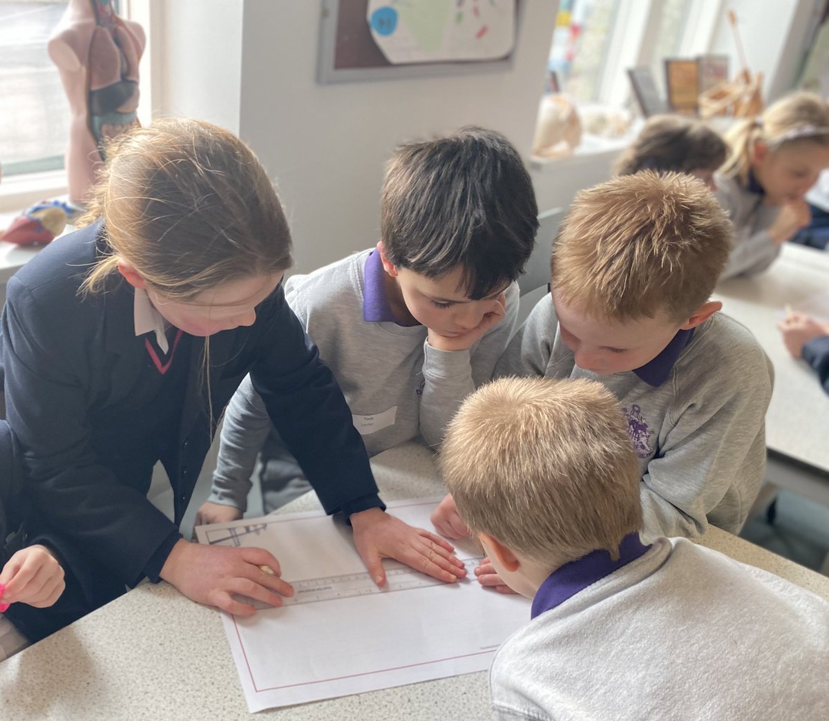 DrWallScience's tweet photo. Fantastic afternoon with the joint Y2/Y3 ‘Bridging the Gap’ Engineering Challenge. So good to see all the Y2s coming up next year and the Y3s were fantastic hosts. @Habsmonmouth @MonPrepSchool #KS1Transition #primarytranistion #STEM #Engineering https://t.co/wBlJnTgAwf
